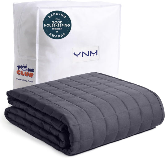 Weighted Blanket (15 Lbs, 60''X80'', Queen Size) | 2.0 Heavy Blanket | 100% Cotton Material with Glass Beads
