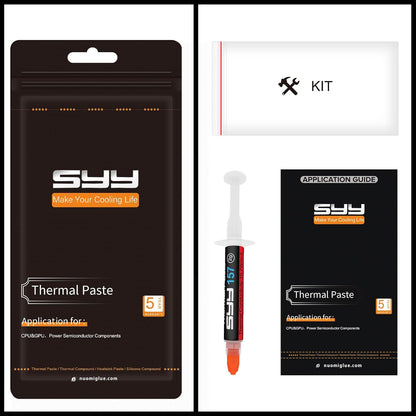 Thermal Paste,  2 Grams CPU Paste Thermal Compound Paste Heatsink for Ic/Processor/Cpu/All Coolers, 15.7W/M.K Carbon Based High Performance, Thermal Interface Material, CPU Thermal Paste